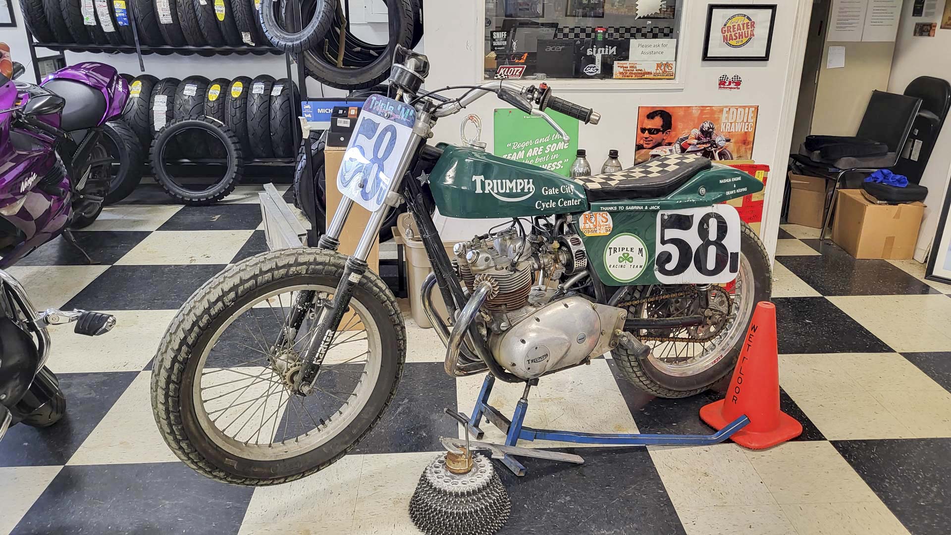 1971 Triumph T-100 Flat Track Racer